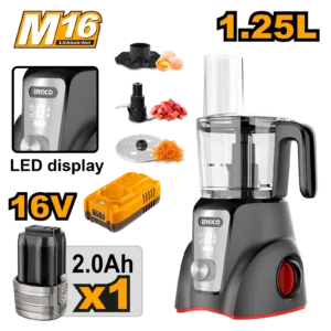Cordless food processor with Battery
