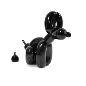 Black Dog Balloon Figure Decor