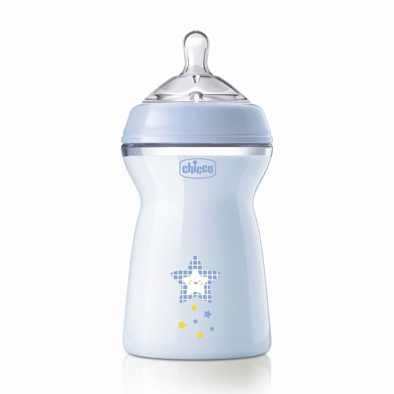 Chicco Natural Feeling Bottle, 330 ml (6 m+) Blue