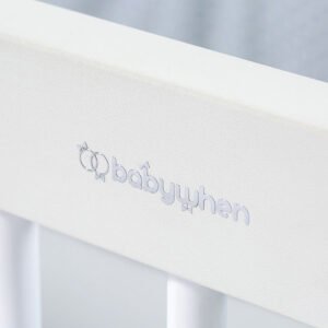 Baby When Swinging Wheeled Cradle 50x90, Wooden (BW1031)