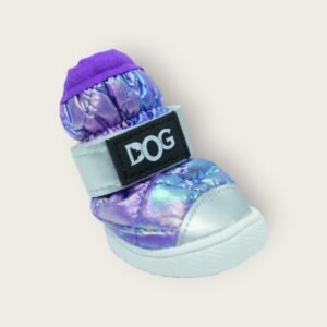 Iridescent Dog Shoes with Velcro Strap (Large)