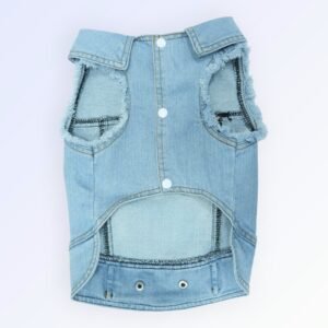 Pet Clothes Dog Jeans Jacket Cool Blue Denim Coat (XL)