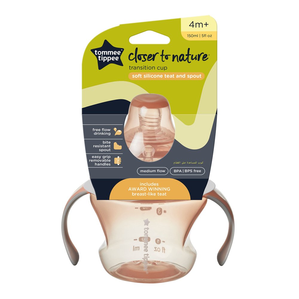 Tommee Tippee Closer to Nature Transition Cup 150 ml (4m+) Pink