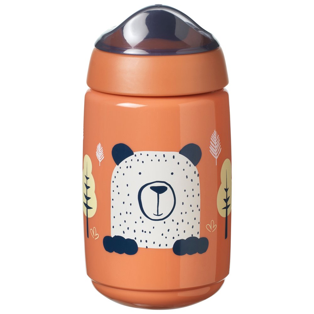 Tommee Tippee Superstar Trainer Sippy Cup for Toddlers, Orange Color, 390Ml