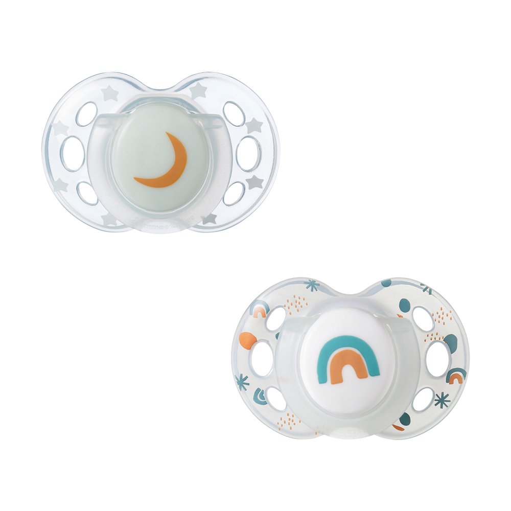 Tommee Tippee Night Time Orthodontic Soothers 18-36M, Clear 2 - Image 2