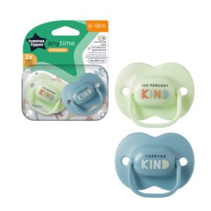 Tommee Tippee Anytime Soother Pack Of 2 (6-18M) Blue