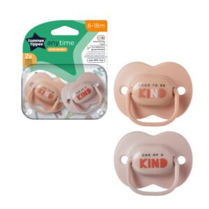 Tommee Tippee Anytime Soother Pack Of 2 (6-18M) Pink