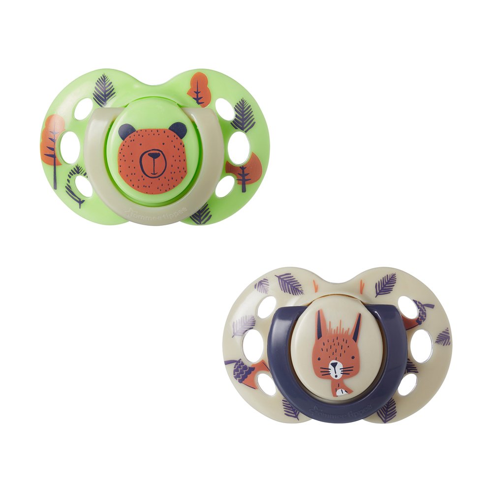Tommee Tippee Fun Friends Soother Pack Of 2 (6-18M) Green - Image 2