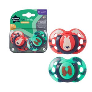 Tommee Tippee Fun Friends Soother Pack Of 2 (18-36M)