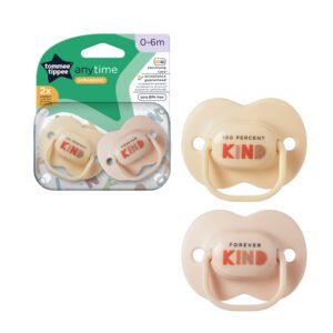 Tommee Tippee Anytime Soother Pack Of 2 (0-6M) Pink