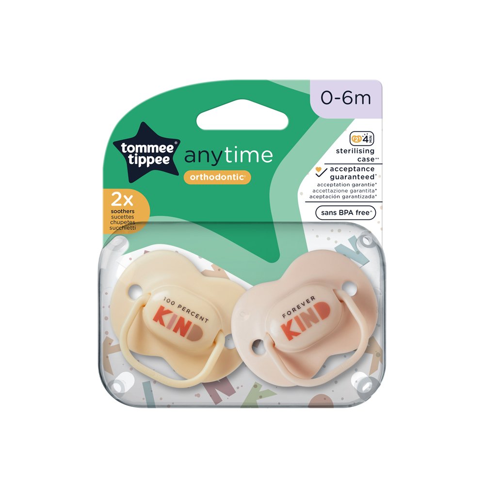 Tommee Tippee Anytime Soother Pack Of 2 (0-6M) Pink - Image 4