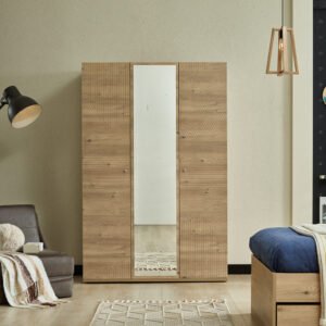 Almila Origami 3 Doors Wardrobe