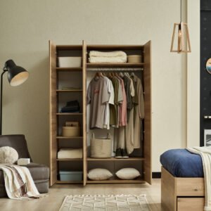 Almila Origami 3 Doors Wardrobe