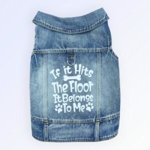 Pet Clothes Dog Jeans Jacket Cool Blue Denim Coat (XXL)