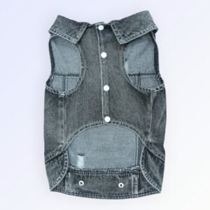 Pet Clothes Dog Jeans Jacket Cool Blue Denim Coat (XXL)