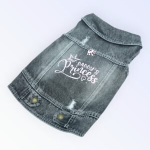 Pet Clothes Dog Jeans Jacket Cool Blue Denim Coat (XXL)