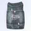 Pet Clothes Dog Jeans Jacket Cool Blue Denim Coat (XXL)
