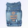 Pet Clothes Dog Jeans Jacket Cool Blue Denim Coat (XL)