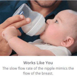 Chicco Natural feeling Regular Flow, 150 ml (0 m+) Pink