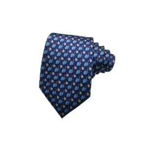 Starfish Navy Blue Silk Tie - TIE018