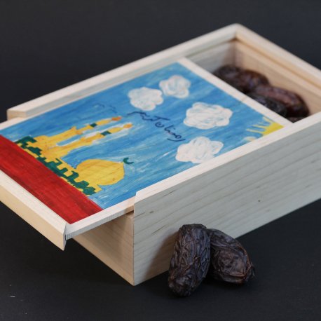 Wooden Box With Dates