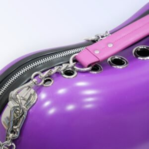 Stylish Purple Capsule Pet Carrier