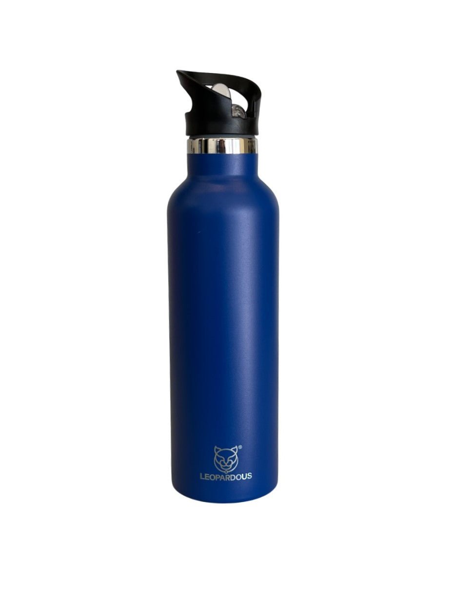 Dark Blue Compact Water Bottle