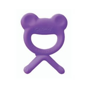 Optimal Rubber Baby Silicone Teether Purple