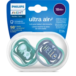 Avent ultra air Soother orthodontic (18+), Blue