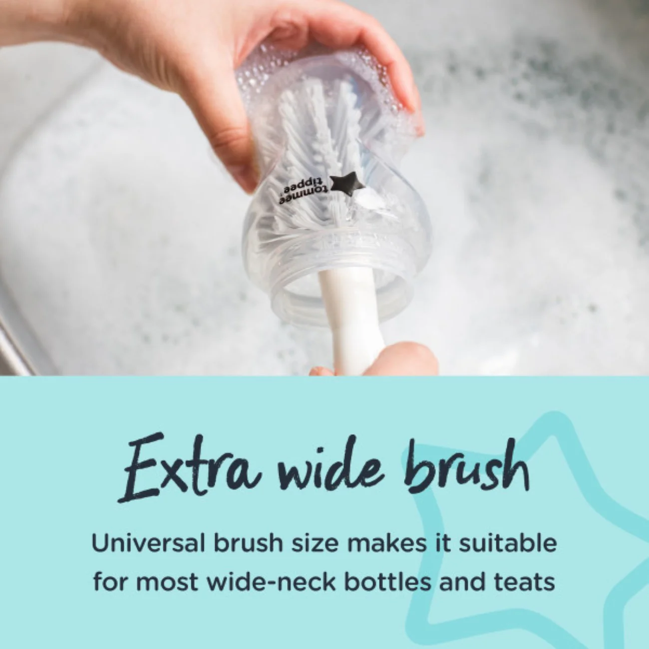 Tommee Tippee 2 in 1 Clean Bottle and Teat Brush - Image 5