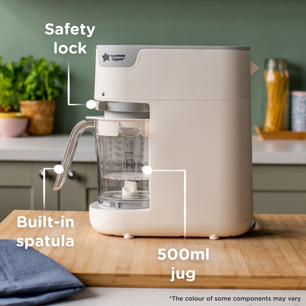 Tommee Tippee Quick Cook 6-in-1 Baby Food Maker, White - الصورة 2