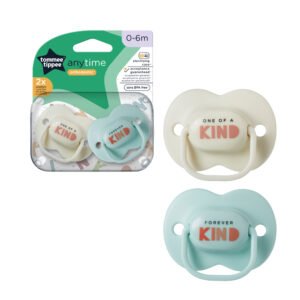 Tommee Tippee Anytime Soother Pack Of 2 (0-6M) Blue