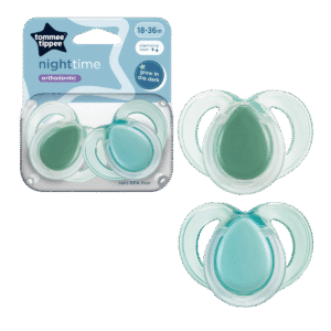 Tommee Tippee Night Time Orthodontic Soothers 18-36M, Green