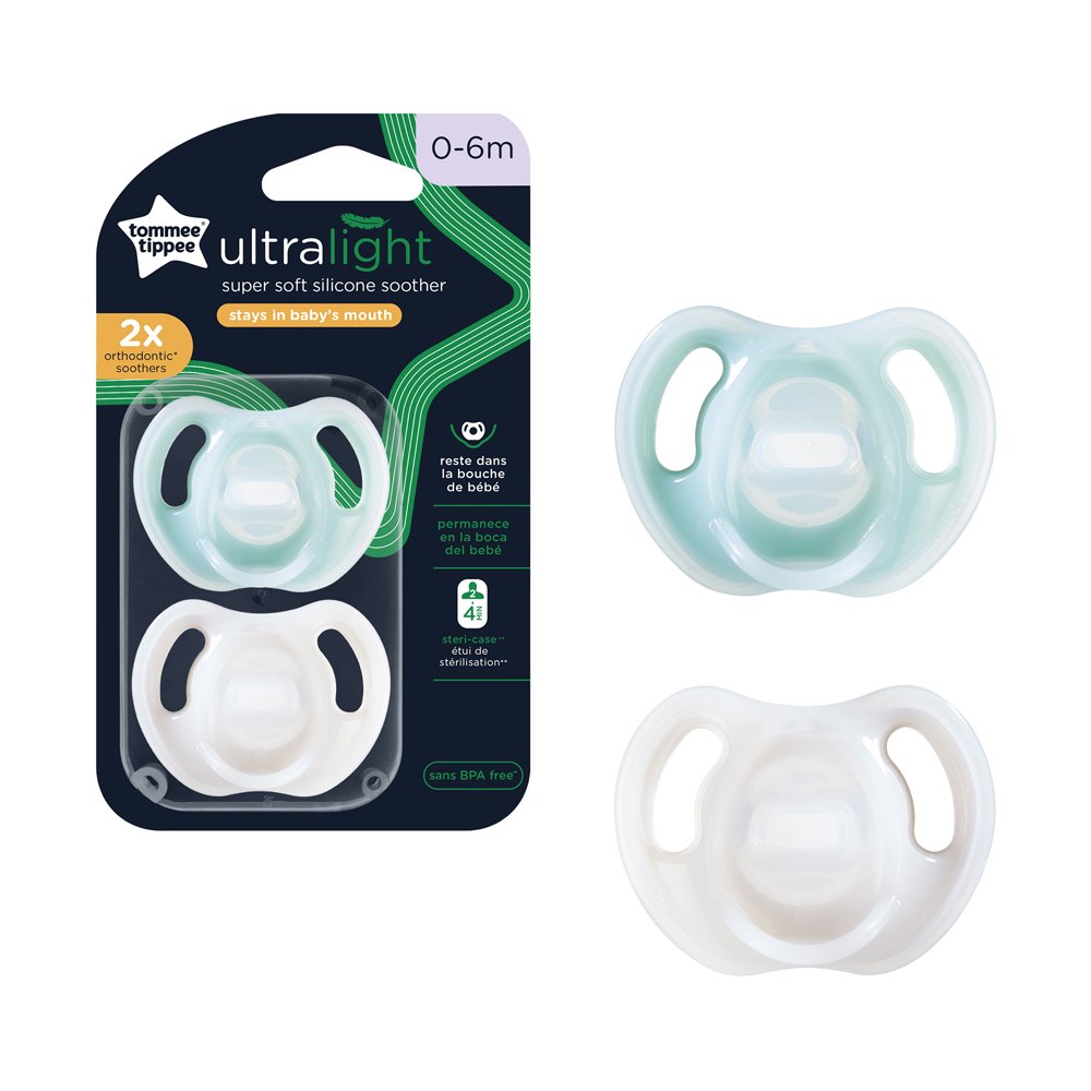 Tommee Tippee Ultra Light Soother Pack Of 2 (0-6M)