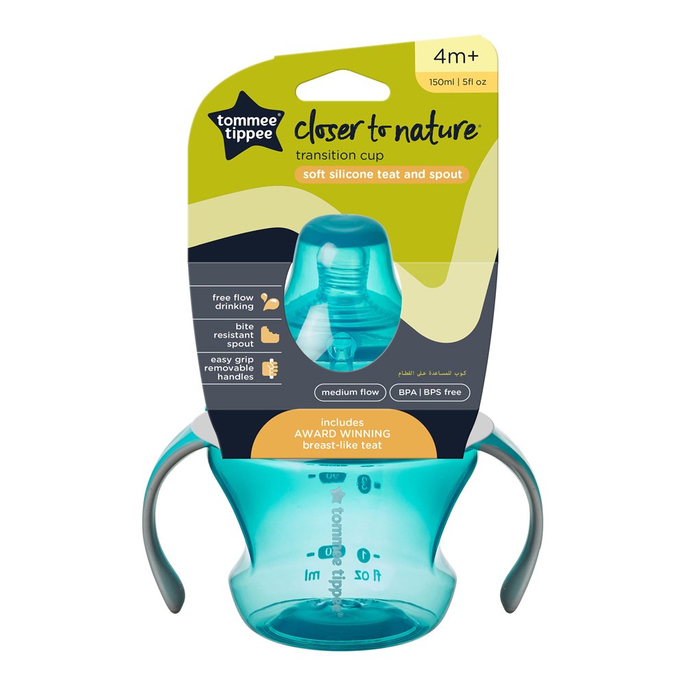 Tommee Tippee Closer to Nature Transition Cup 150 ml (4m+) Blue