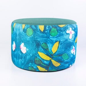 Ottoman Pouf Couch - Flowers