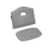 Lionelo Floris Cushion, Grey Stone