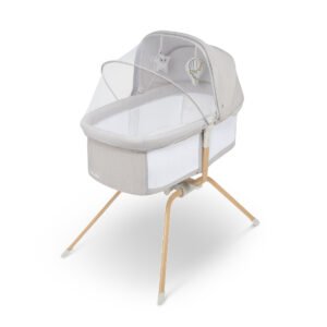 Lionelo Malin Evo Crib, Grey Stone
