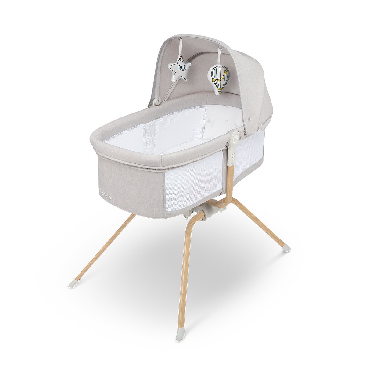 Lionelo Malin Evo Crib, Grey Stone - الصورة 4