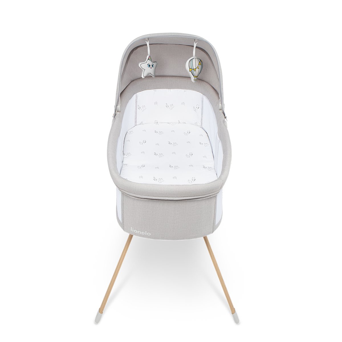 Lionelo Malin Evo Crib, Grey Stone - الصورة 5