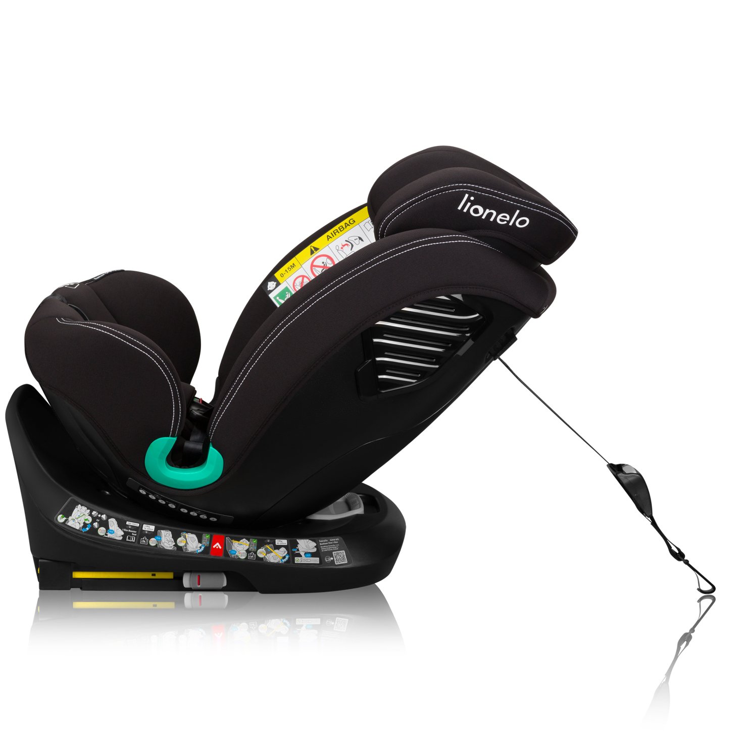 Lionelo Car Seat Bastiaan one I-Size, Black Carbon - الصورة 4
