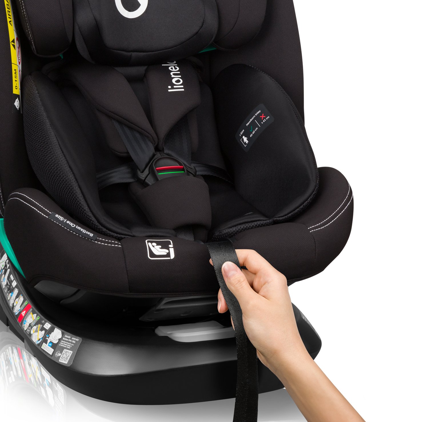 Lionelo Car Seat Bastiaan one I-Size, Black Carbon - الصورة 5