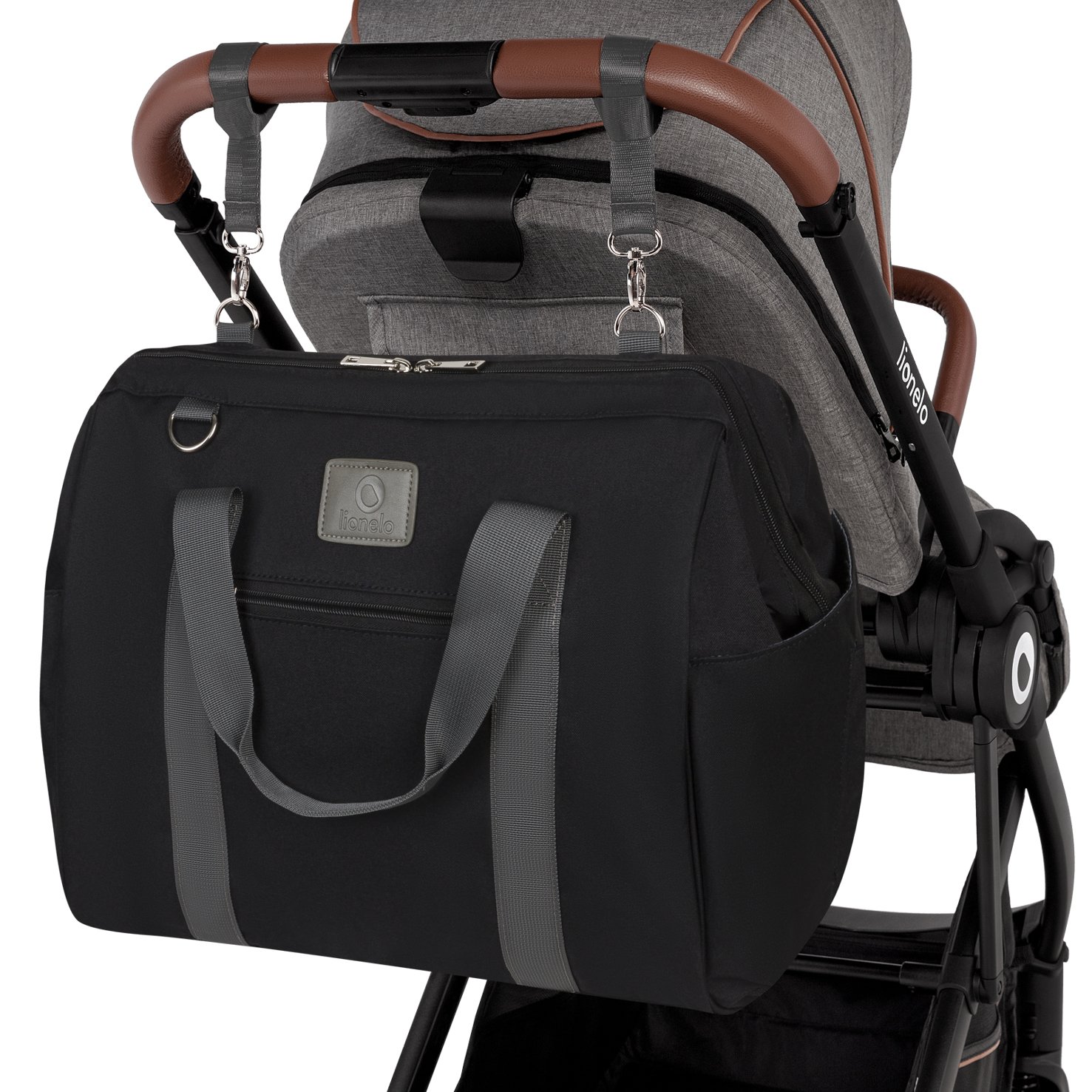 Lionelo Mother Bag Ida, Black Onyx - الصورة 7