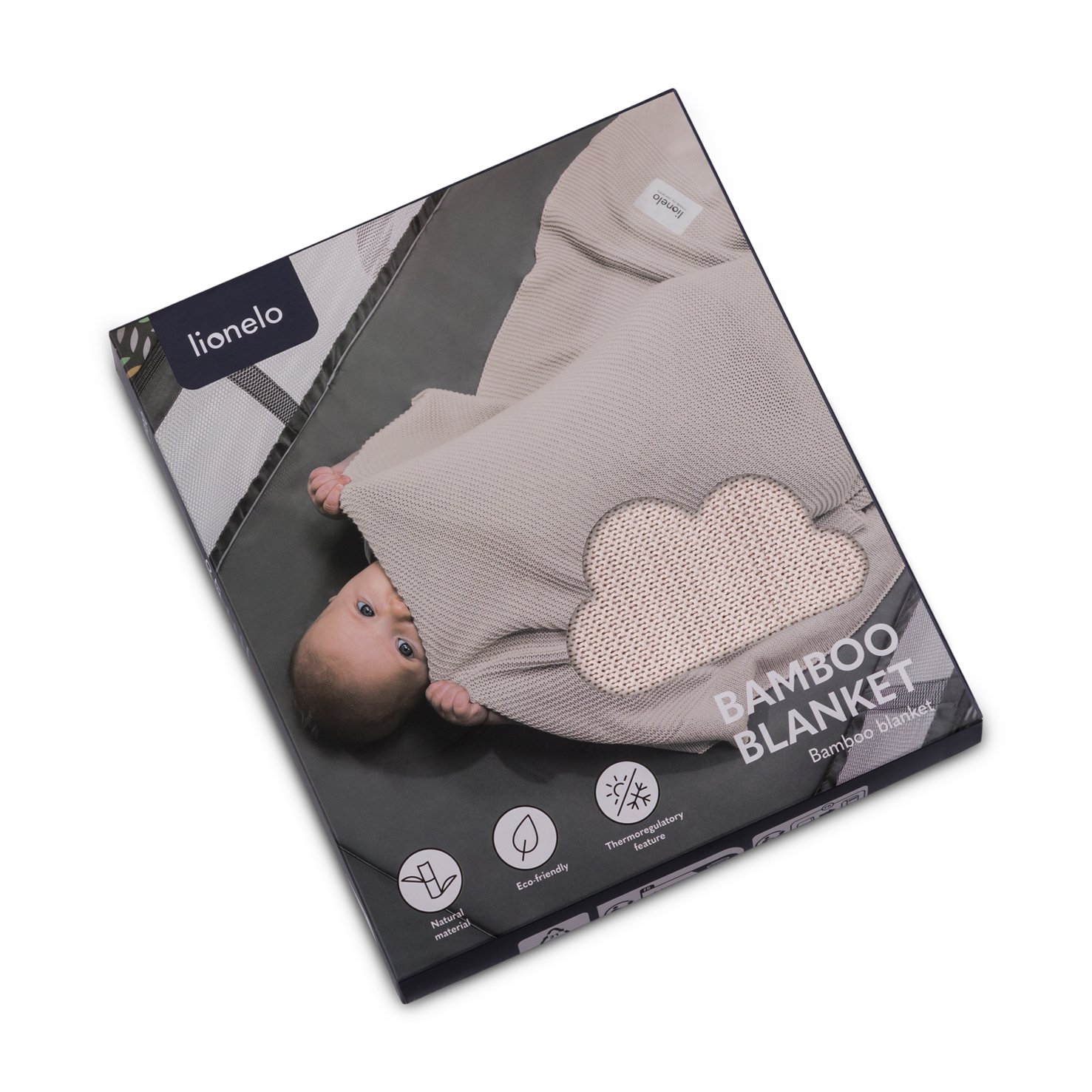 Lionelo Swaddle Bamboo Blanket, Beige Sand - الصورة 2