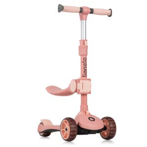lionelo Franky 2-in-1 Balance Scooter, Pink Rose