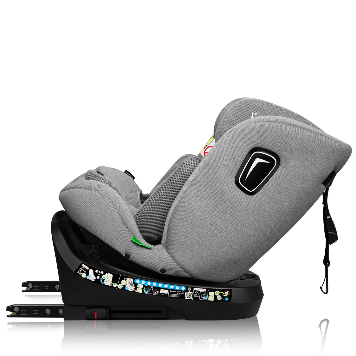 Lionelo Car Seat Brave I-Size, Grey Stone - الصورة 5