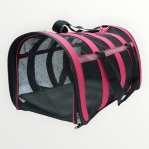 Pink Mesh Pet Carrier Bag