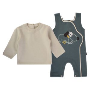Junior Funny Puppies Printed T-Shirt & Bodysuit (3-6 m)