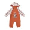 Junior Snow Printed Hoodi Bodysuit (3-6 m)