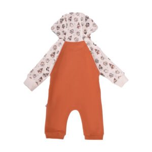 Junior Snow Printed Hoodi Bodysuit (3-6 m)